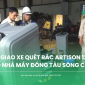 Bàn giao xe quét rác Artison 1250 cho nhà máy đóng tàu Sông Cấm