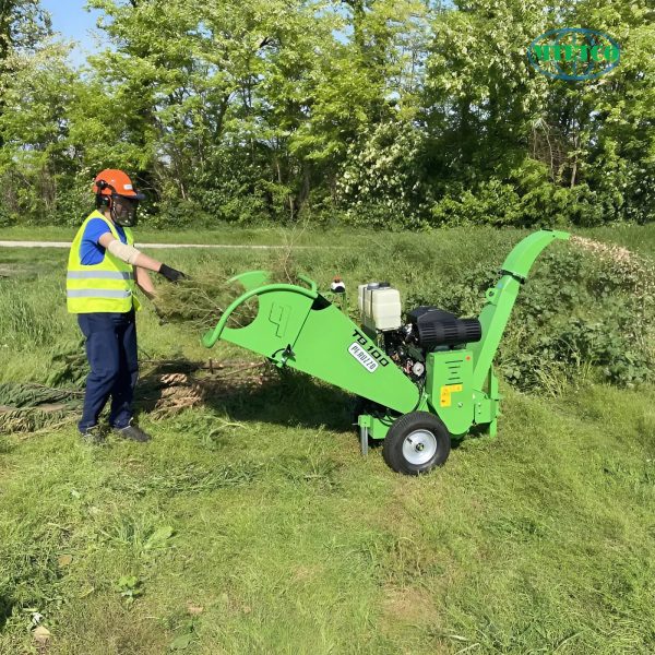 Máy băm cành cây TB100 động cơ xăng 18 B&S