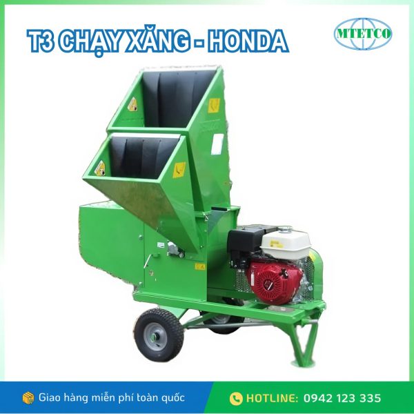 Máy nghiền gỗ T3 chạy xăng động cơ Honda