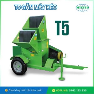Máy nghiền gỗ T5 gắn máy kéo