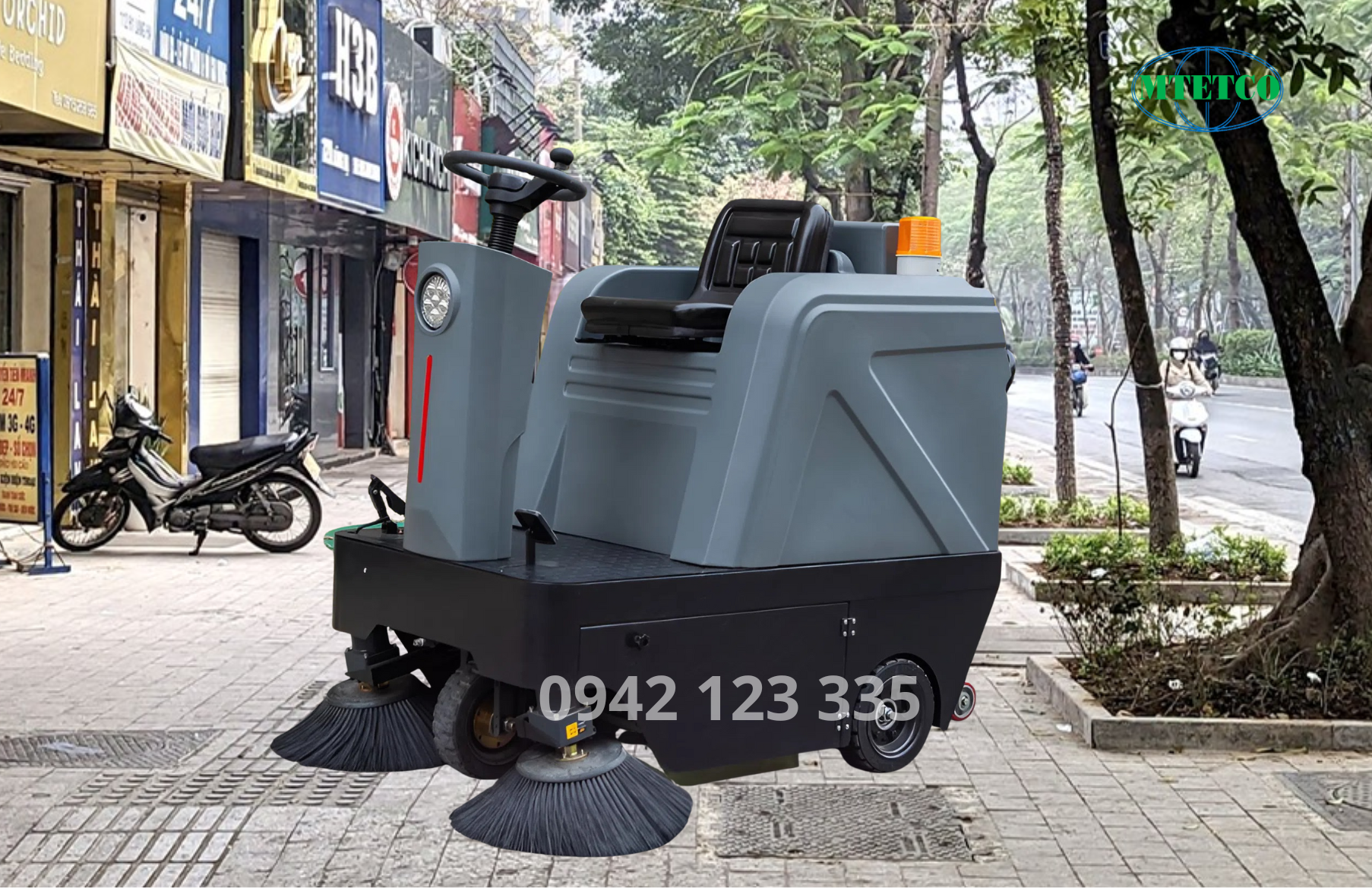 Xe quét rác ngồi lái Artison 1250
