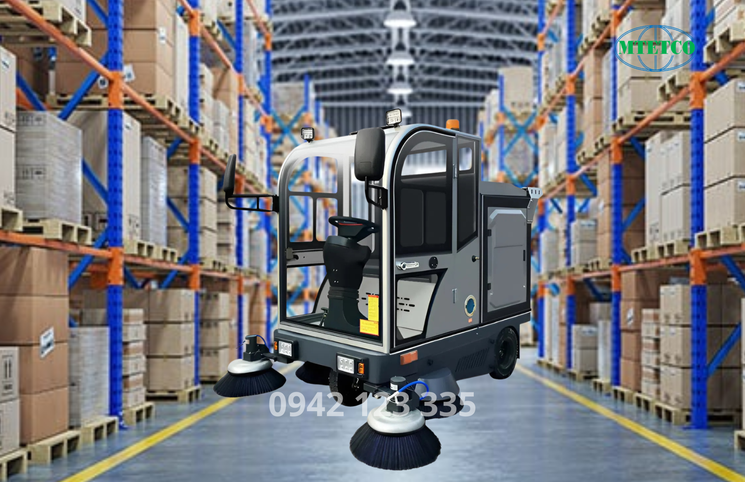 Xe quét rác ngồi lái Artison 1900D