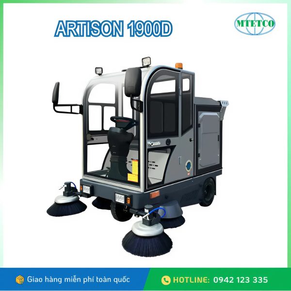 Xe quét rác ngồi lái Artison 1900D