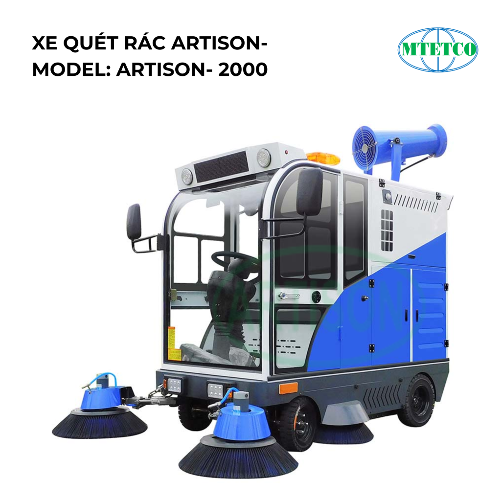 Xe quét rác ngồi lái Artison 2000