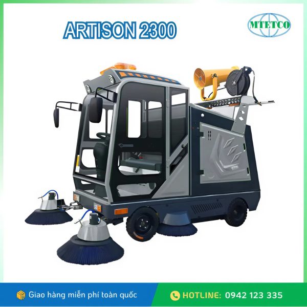 Xe quét rác ngồi lái Artison 2300