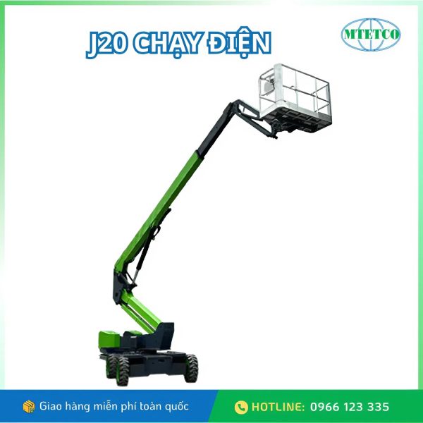 Xe nâng người tự hành dạng ống lồng Mornlift Chạy pin