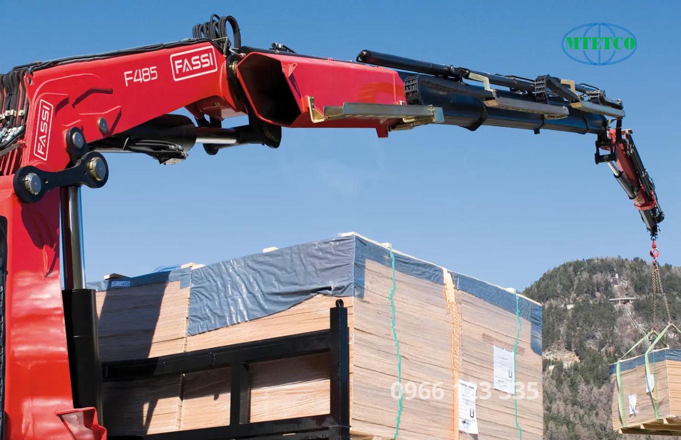 Cẩu gập thủy lực Fassi hạng vừa F485RA xe-dynamic
