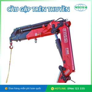 Cẩu gập thủy lực trên tầu thuyền