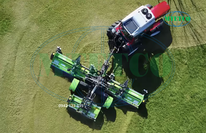 Máy cắt cỏ gắn sau đầu kéo Triflex