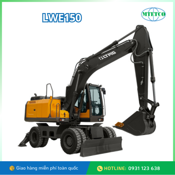 Máy đào bánh lốp trung bình LTMG LWE150