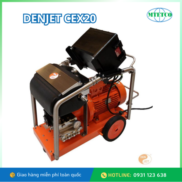 Máy phun nước Denjet chạy động cơ