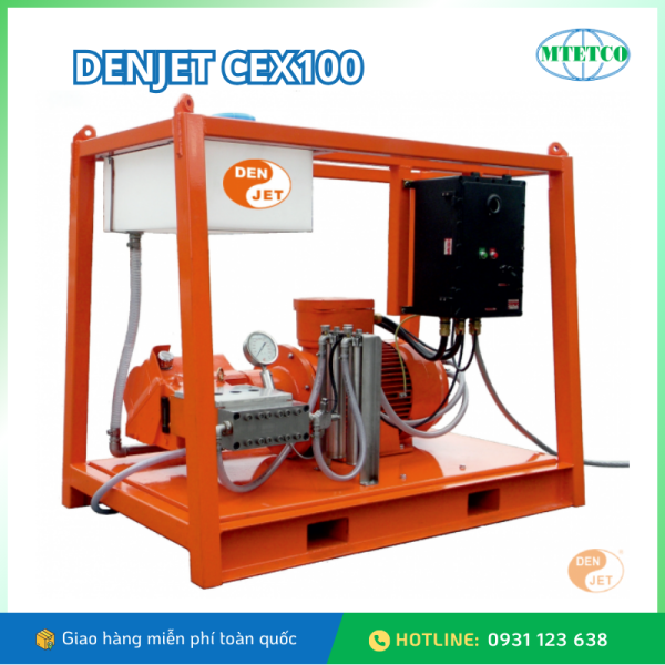 Máy phun nước Denjet chạy động cơ