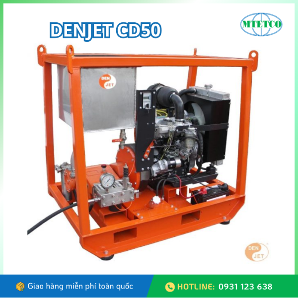 Máy phun nước Denjet chạy diesel