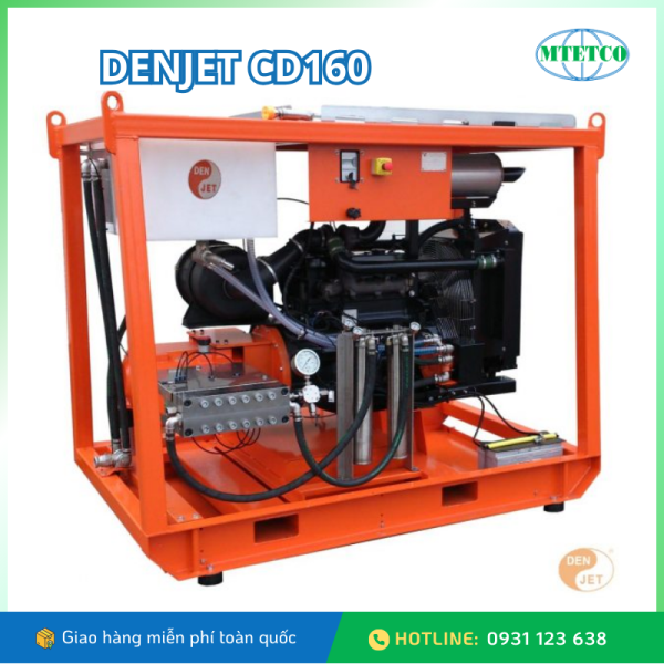 Máy phun nước Denjet chạy diesel