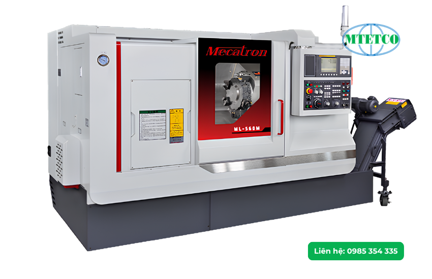 Máy tiện ngang CNC kiểu băng bi Mecatron