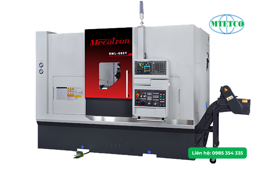 Máy tiện ngang CNC kiểu băng hộp Mecatron