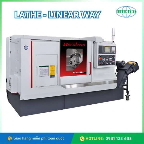 Máy tiện ngang CNC kiểu băng bi Mecatron