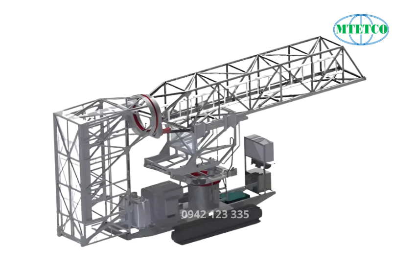 Sàn thao tác dài 5,0 m và cao 1,1 m, dùng để kiểm tra và bảo dưỡng cầu đường bộ.