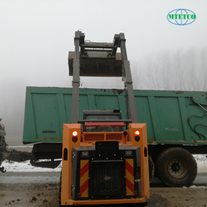 Máy xúc Mini bánh lốp Bawoo EX