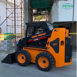 Máy xúc Mini bánh lốp Bawoo J