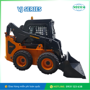 Máy xúc Mini bánh lốp Bawoo VJ