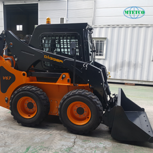 Máy xúc Mini bánh lốp Bawoo VJ