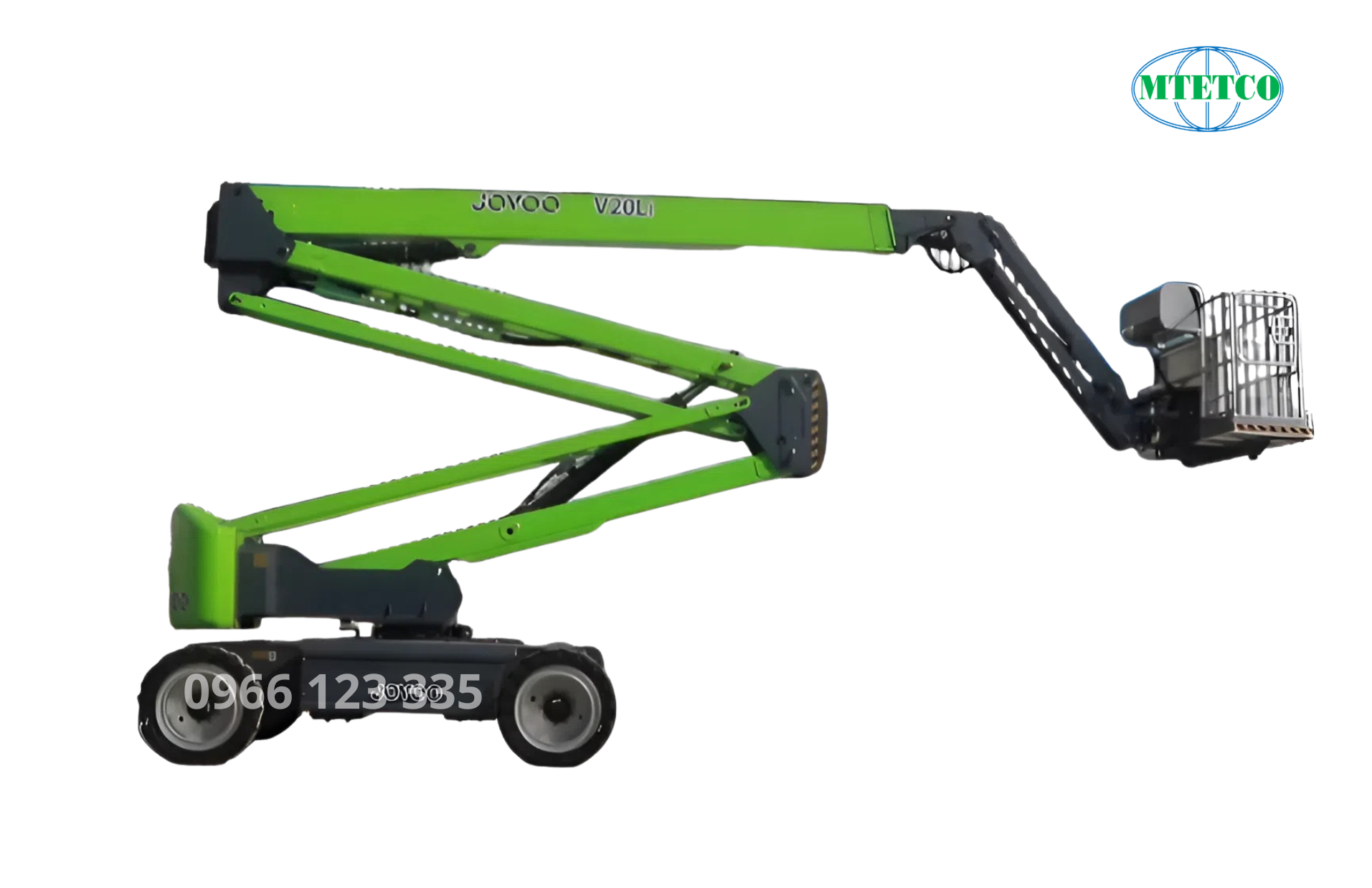 Xe nâng khớp gập Mornlift chạy ắc quy