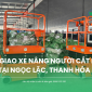 Bàn giao xe nâng người cắt kéo tại Thanh Hóa