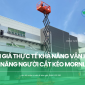 Đánh giá khả năng vận hành xe nâng người cắt kéo Mornlift