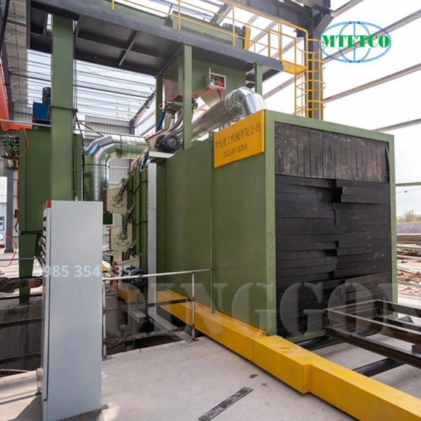 Dây chuyền phun bi làm sạch thép hình (Dầm chữ H) QINGGONG
