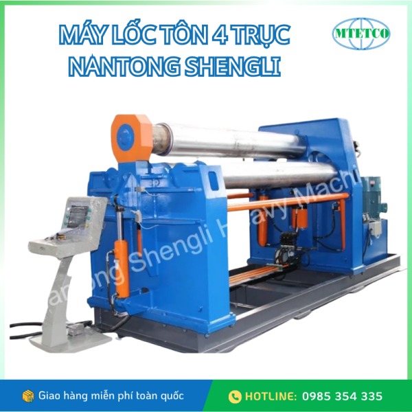Máy lốc tôn 4 trục Nantong Shengli