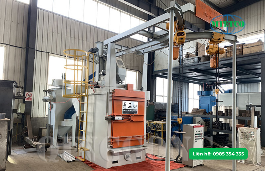 Giải đáp thắc mắc về máy phun bi dạng treo