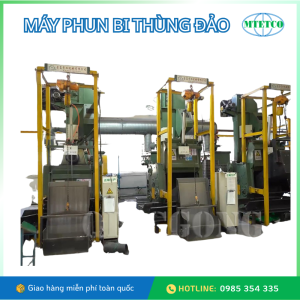Máy phun bi thùng đảo QINGGONG