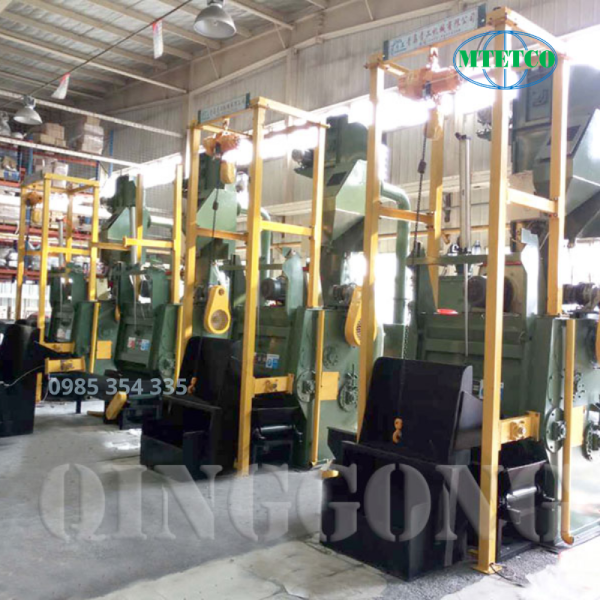 Máy phun bi thùng đảo QINGGONG