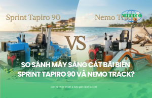 So sánh máy sàng cát bãi biển Sprint Tapiro 90 và Nemo Track?