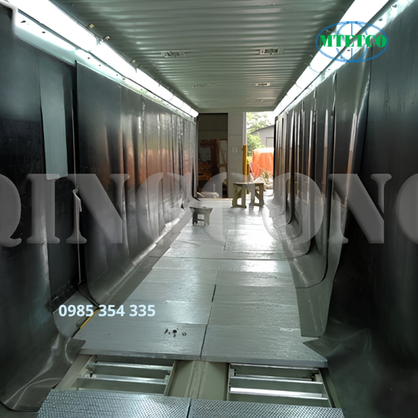 Buồng phun bi dạng container QINGGONG