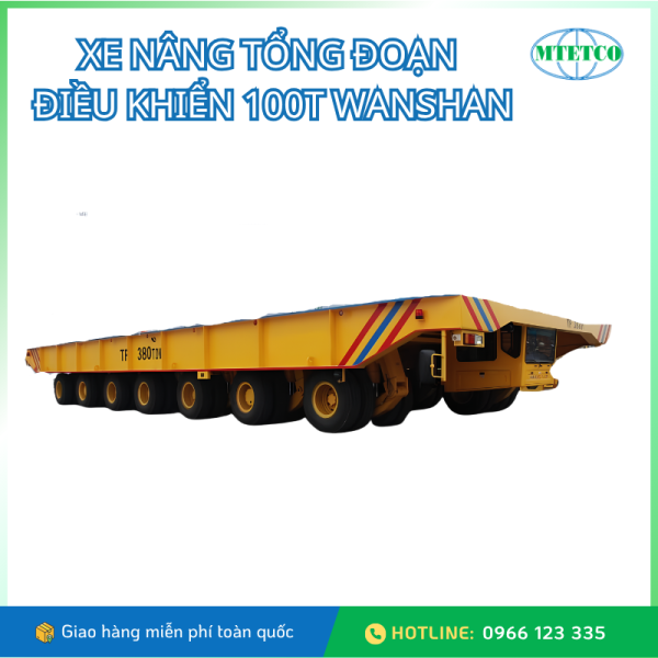 Xe nâng tổng đoạn điều khiển 100T Wanshan