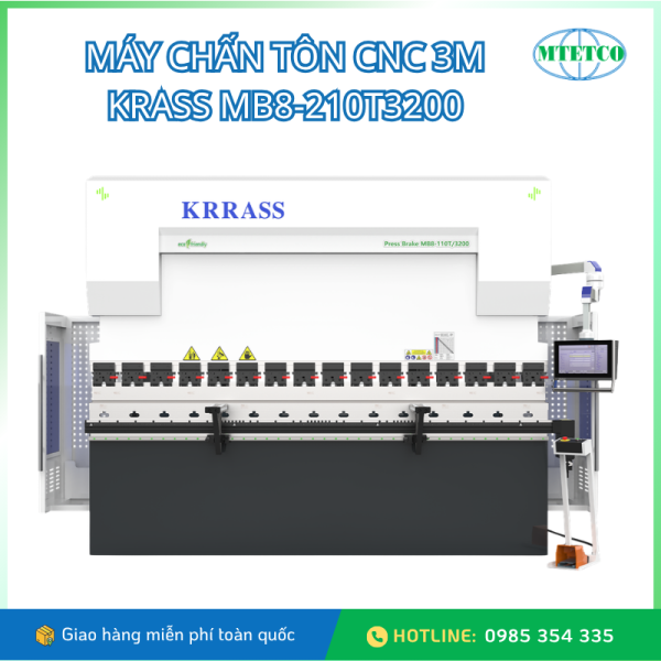 Máy chấn tôn CNC 3m KRASS MB8-210T3200