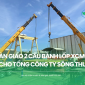 Bàn giao 2 cẩu bánh lốp XCMG cho Tổng công ty Sông Thu