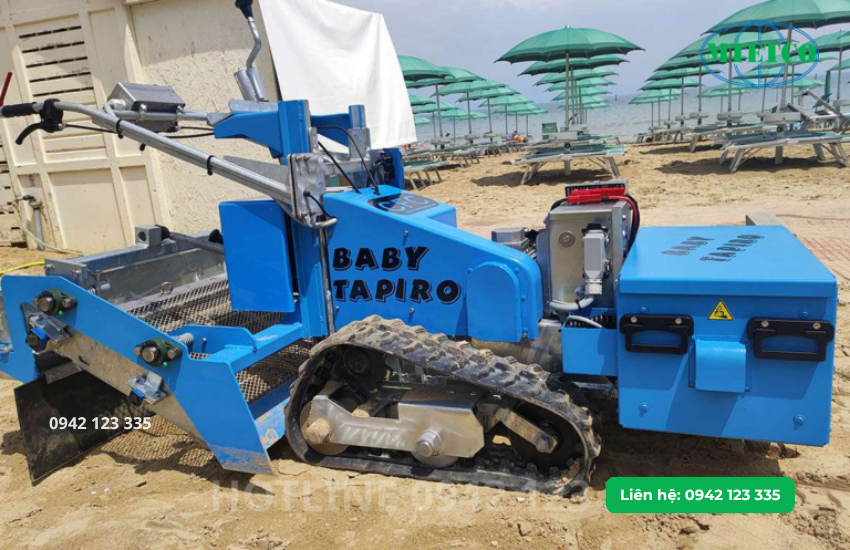 Máy làm sạch bãi biển mini Baby Tapiro 100 chạy điện
