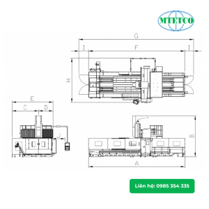 Máy phay giường khổ lớn GMT DB21400